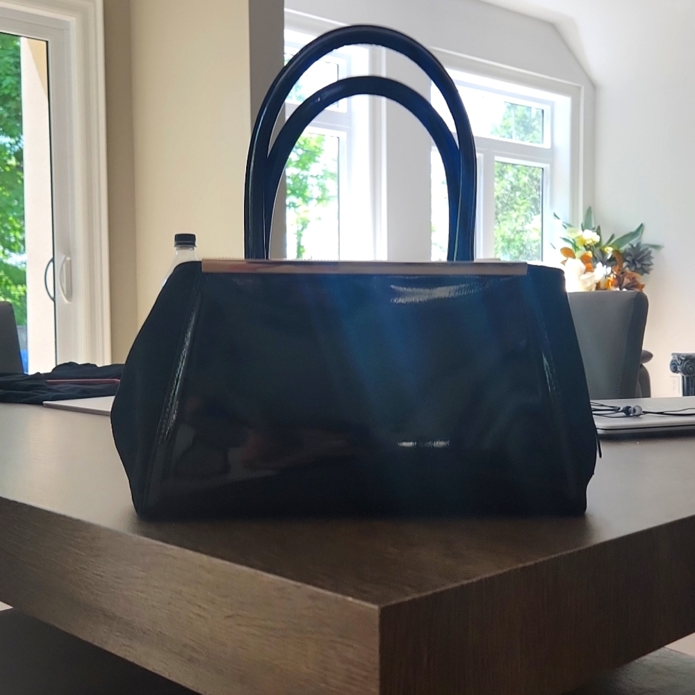 Black patent Handbag